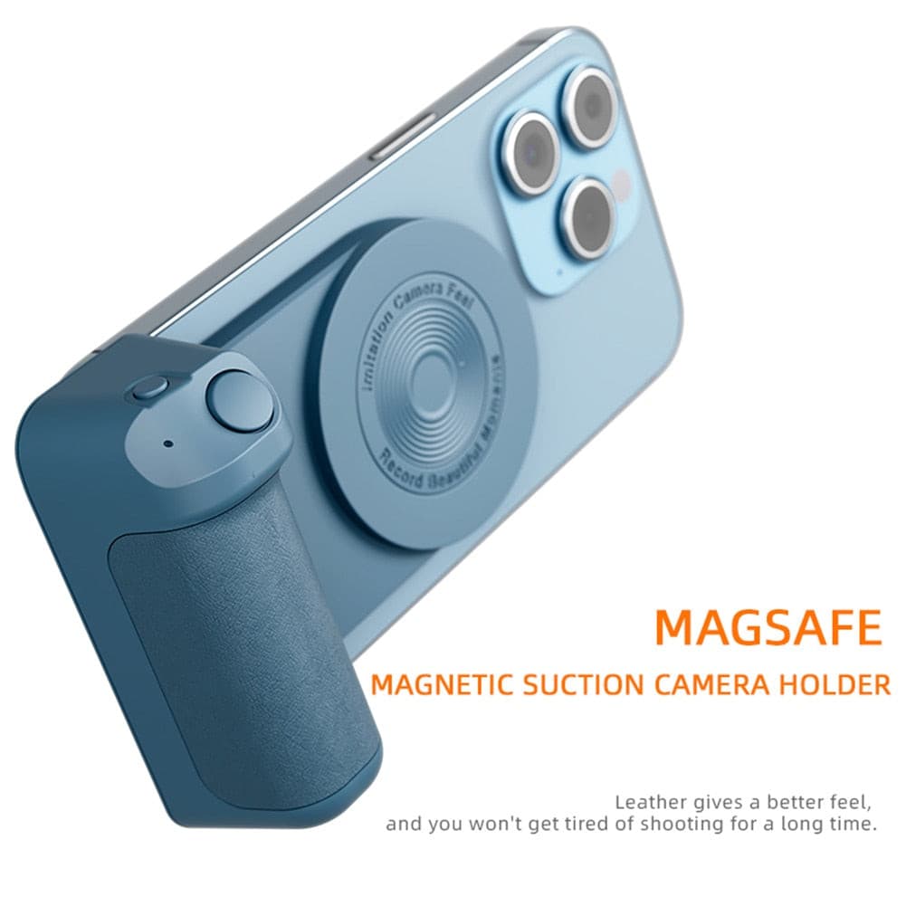 TegaGear™ Snappie™ 3 in 1 Magnetic Camera selfie Phone Holder Grip Device for Android/iOS Magsafe.