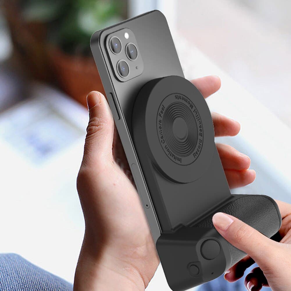 TegaGear™ Snappie™ 3 in 1 Magnetic Camera selfie Phone Holder Grip Device for Android/iOS Magsafe.