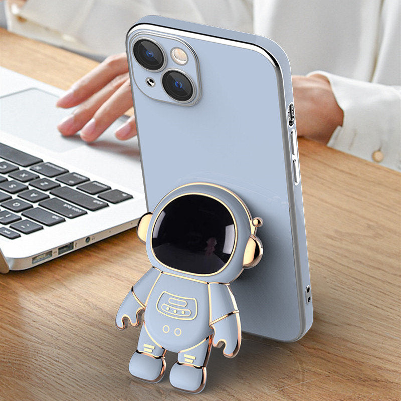 TegaGear™ Phone Case 3D Astronaut Phone Case Anti-Drop Electroplating Bracket.