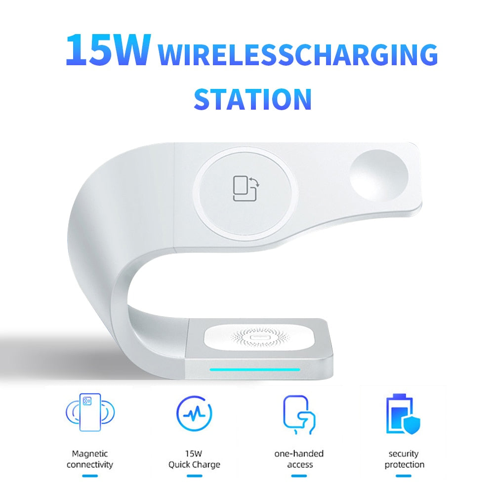 TegaGear™ Boomerang Charge™ Intelligent 3 In 1 Wireless Stand Dock For iPhone.