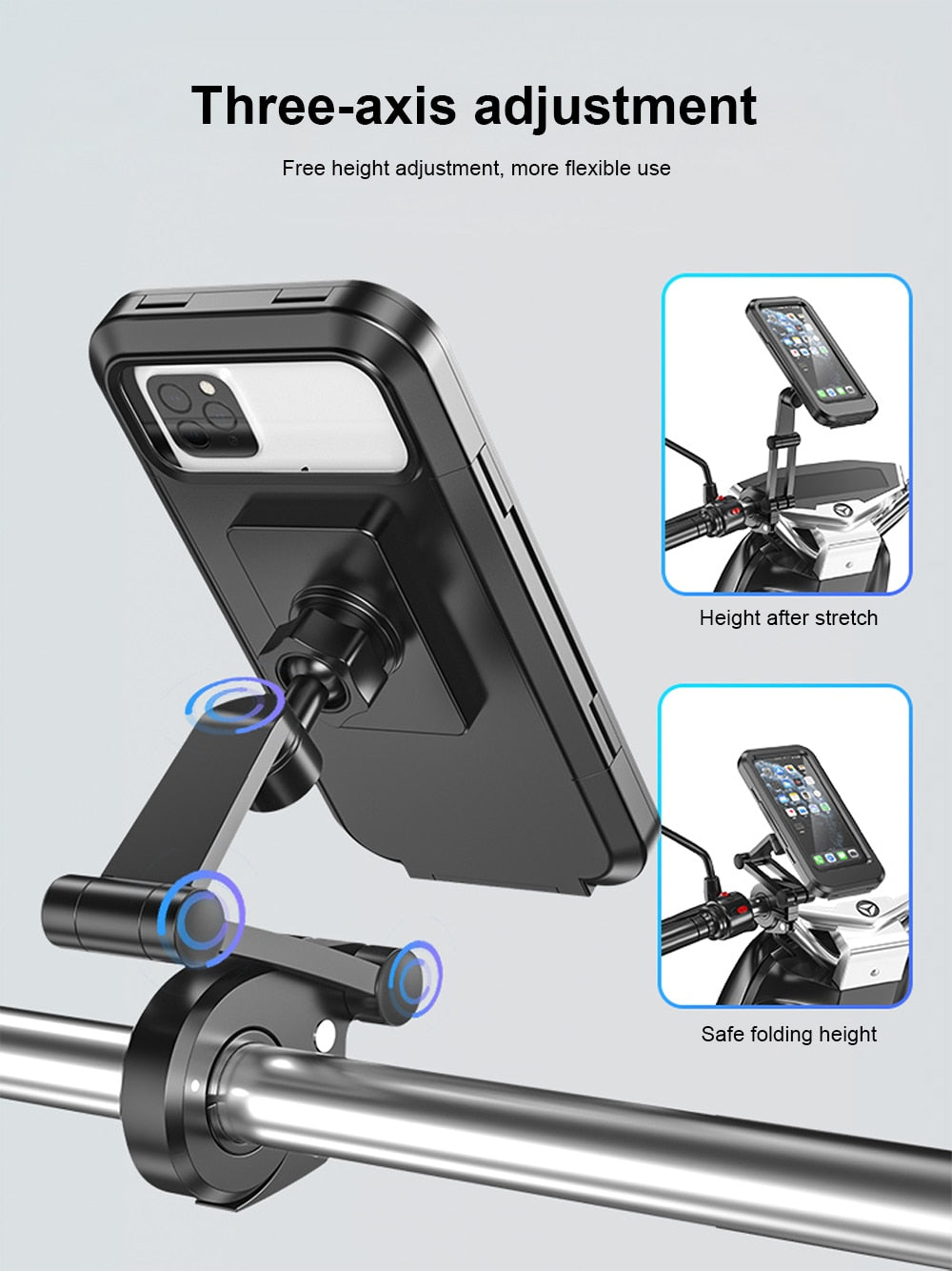 TegaGear™ USTRONG™ 360 Degree Reversible Phone Stand Bike Holder.