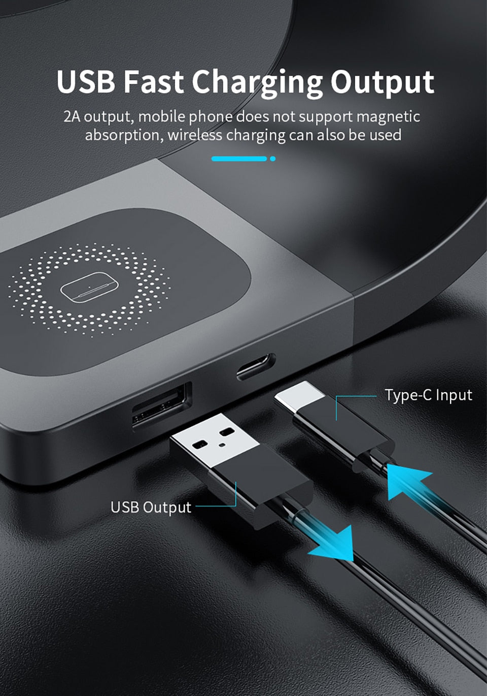 TegaGear™ Boomerang Charge™ Intelligent 3 In 1 Wireless Stand Dock For iPhone.