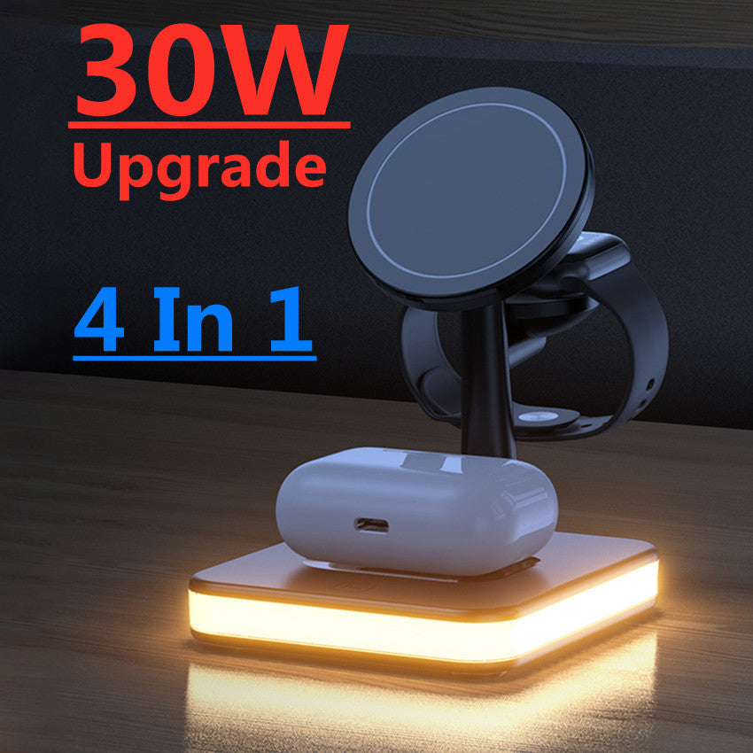 TegaGear™ 4 In 1 Magnetic Wireless Charger Stand For IPhone Airpods Fast Charging Dock Station.