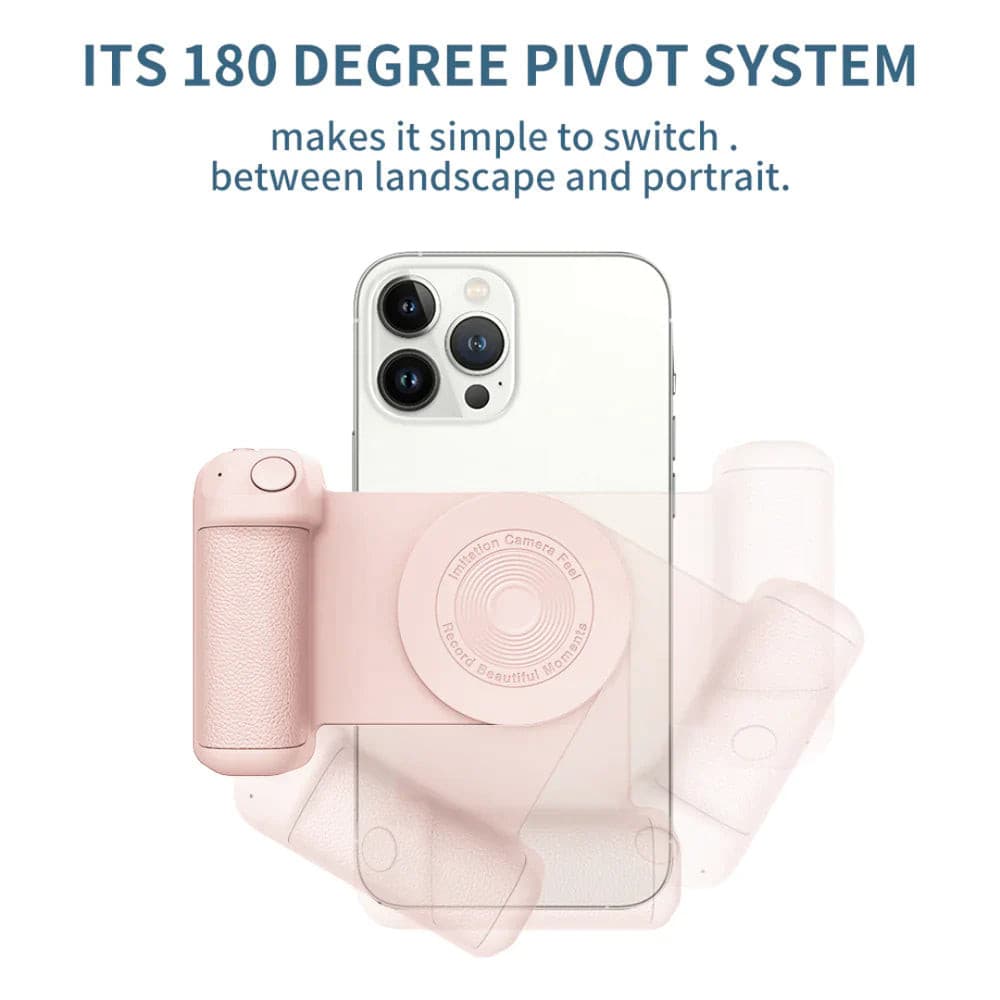 TegaGear™ Snappie™ 3 in 1 Magnetic Camera selfie Phone Holder Grip Device for Android/iOS Magsafe.